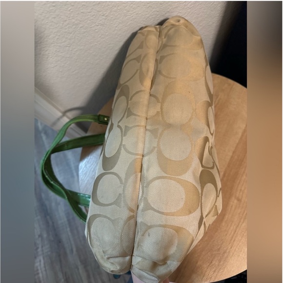 Coach Poppy St Patt Green and tan - Picture 3 of 11